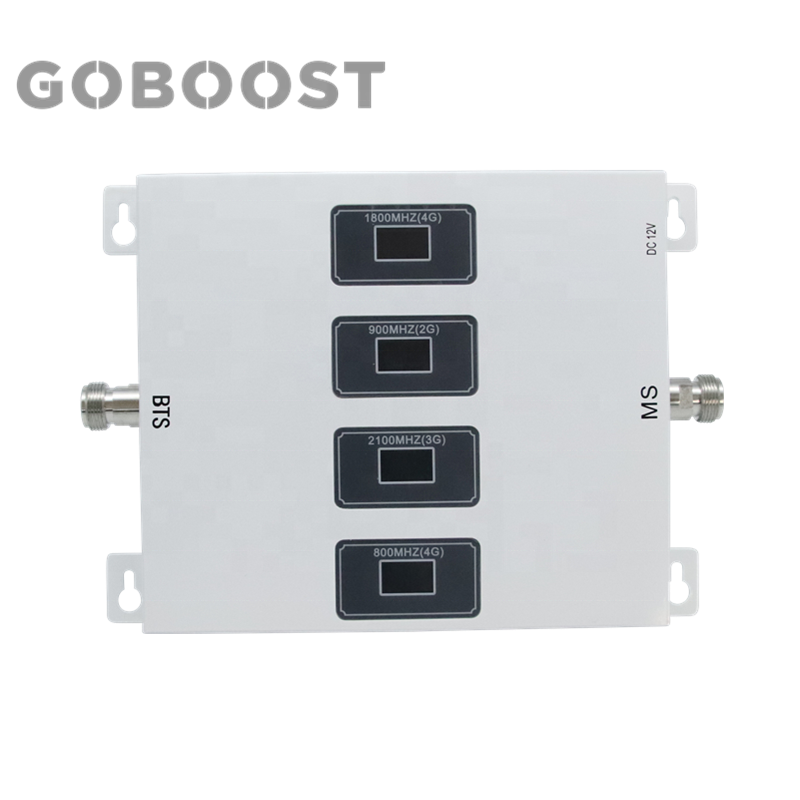 Goboost booster 800 900 1800 2100 mhz four band 2g 3g 4g mobile repiter gsm lte phone repeater signal boosters